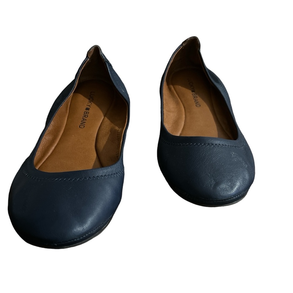 Navy Lucky Brand Flats w 9.5